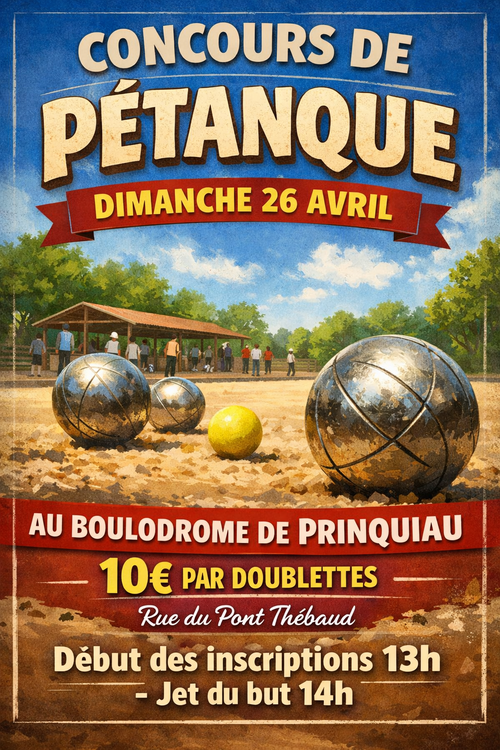 Concours de pétanque en Doublette - Prinquiau
