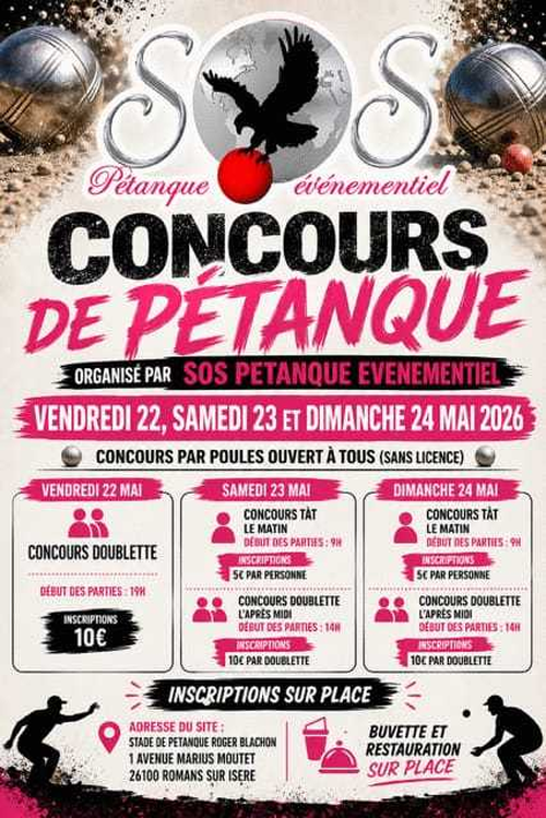 Concours de pétanque en Doublette - Romans-sur-Isère
