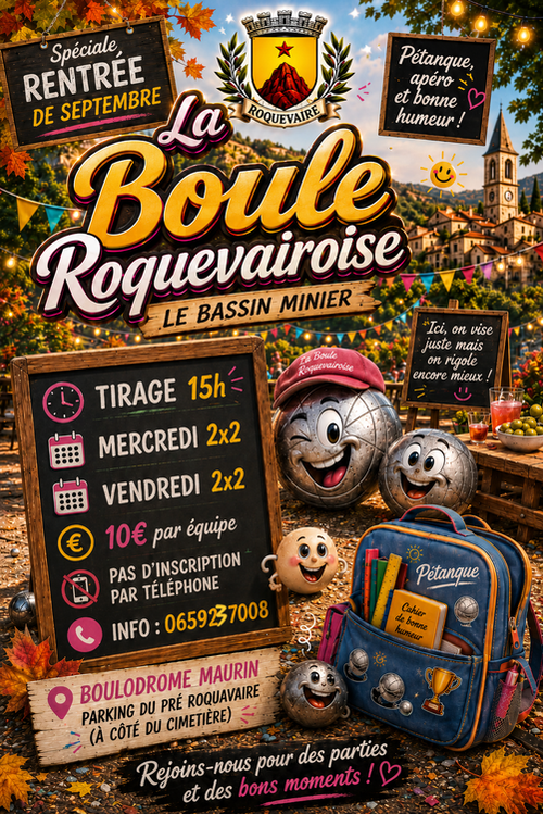 Concours de pétanque en Doublette - Roquevaire