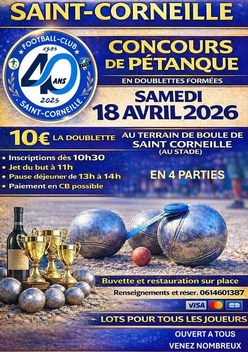 Concours de pétanque en Doublette - Saint-Corneille