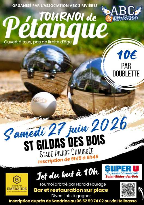 Concours de pétanque en Doublette - Saint-Gildas-des-Bois