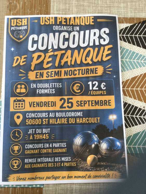 Concours de pétanque en Doublette - Saint-Hilaire-du-Harcouët