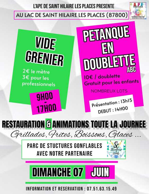 Concours de pétanque en Doublette - Saint-Hilaire-les-Places