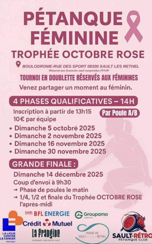 Concours de pétanque en Doublette - Départemental - Sault-lès-Rethel
