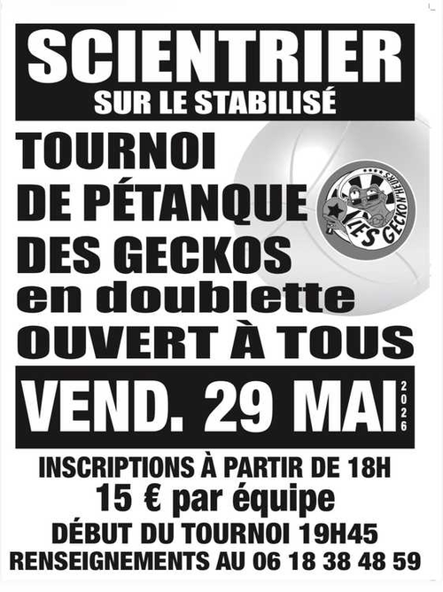 Concours de pétanque en Doublette - Scientrier