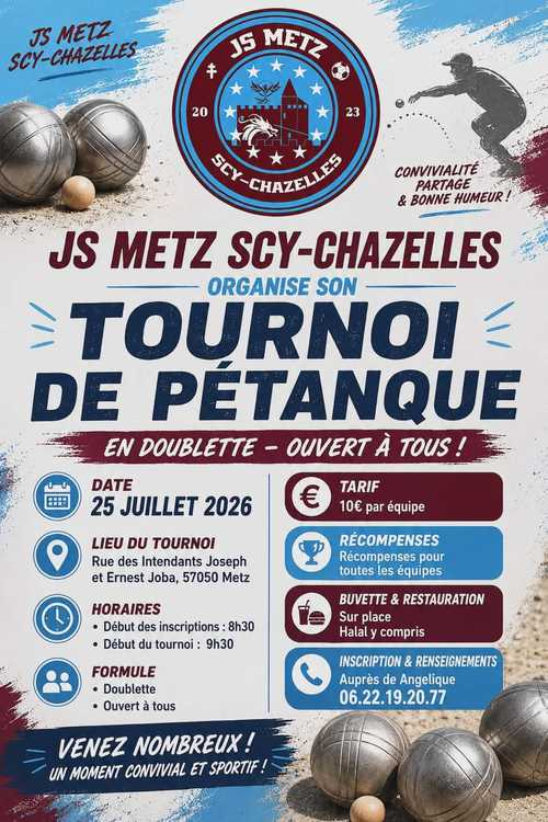 Concours de pétanque en Doublette - Scy-Chazelles