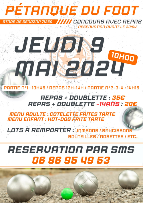 Concours de pétanque en Doublette - Senozan