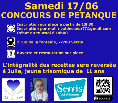 Concours de pétanque en Doublette - Serris
