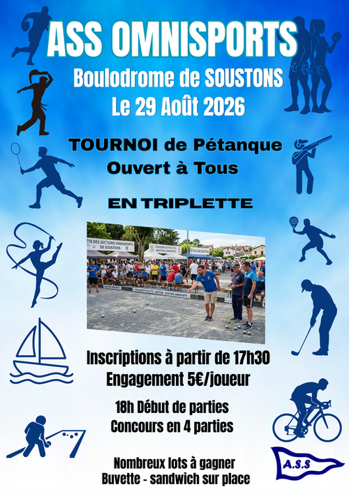 Concours de pétanque en Triplette - Soustons