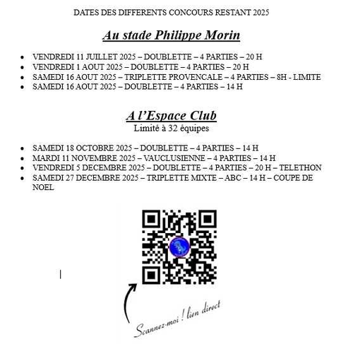 Concours de pétanque en Triplette Mixte - Thouars