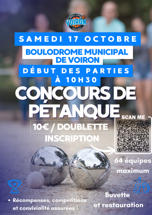 Concours de pétanque en Doublette - Voiron