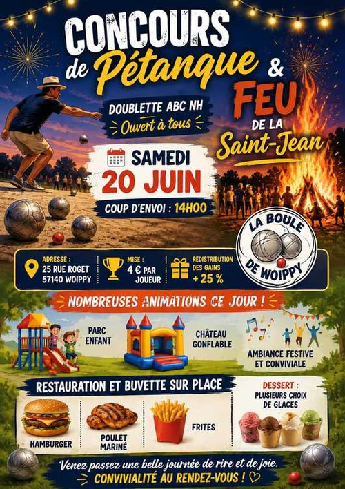 Concours de pétanque en Doublette - Woippy