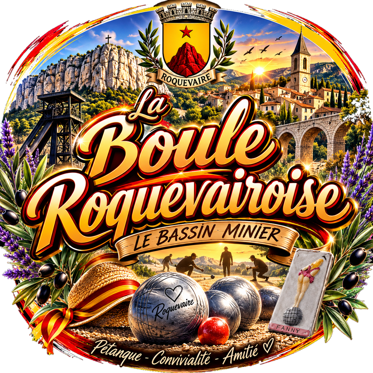Logo du club de pétanque La boule Roquevairoise - club à Roquevaire - 13360