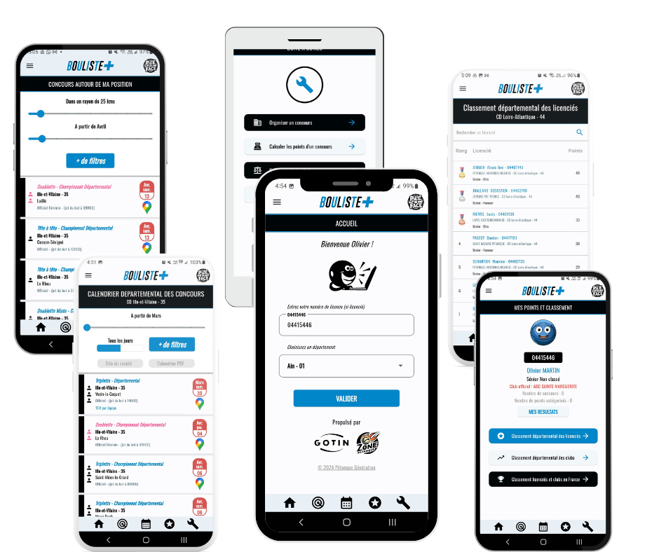 Nouvelle application Bouliste+ - Actualité Pétanque Génération