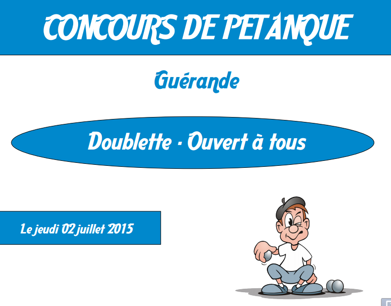 Vos affiches de concours en ligne !  - Actualité Pétanque Génération