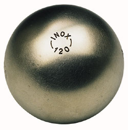 Boule de pétanque - La boule bleue Inox  120