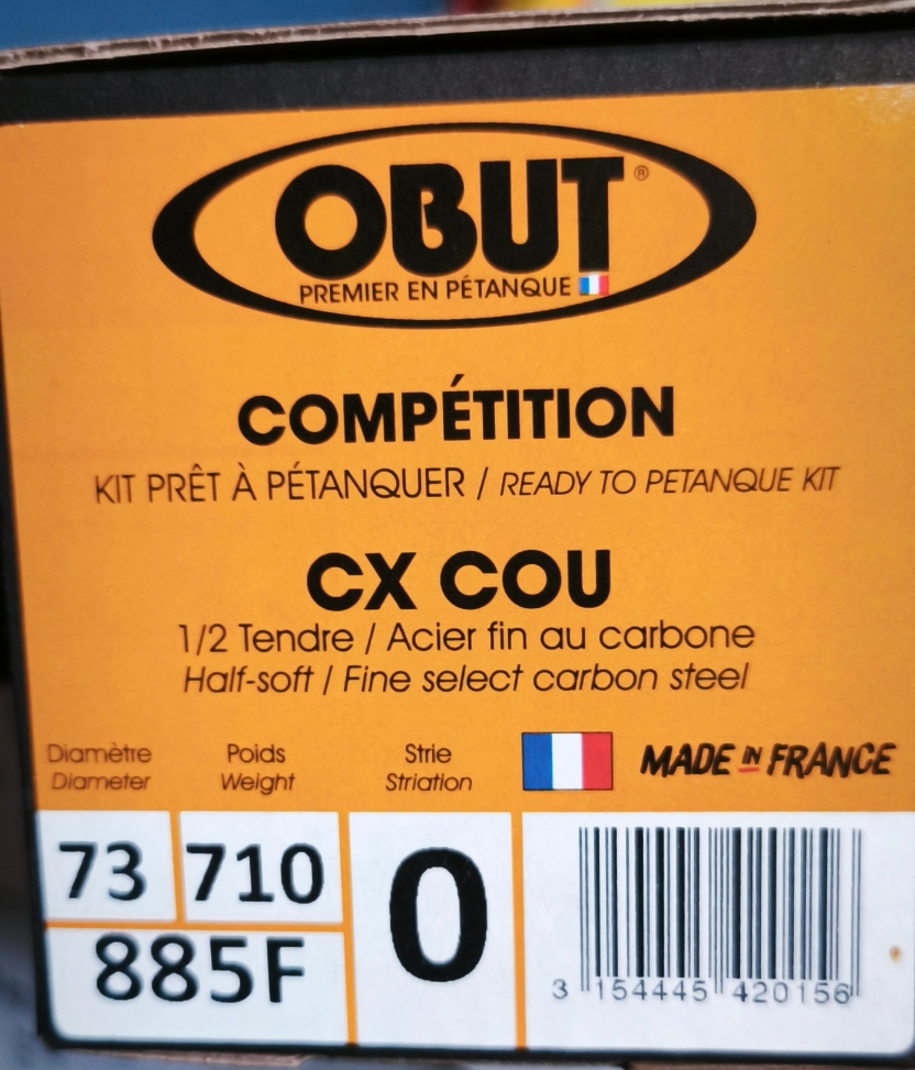 Boule de pétanque - Obut CX COU