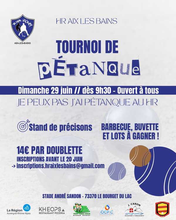 Concours de pétanque Ouvert à tous - Aix-les-Bains