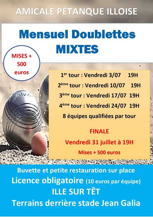 Concours de pétanque Officiel - Lieu à définir (66)