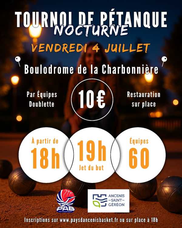 Concours de pétanque Ouvert à tous - Ancenis