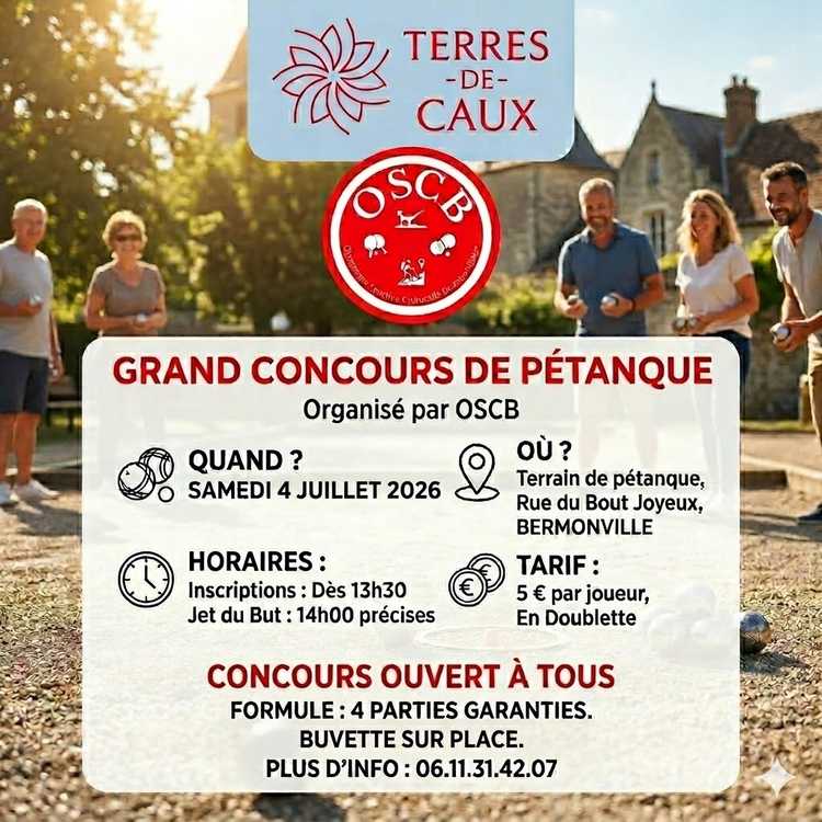 Concours de pétanque Ouvert à tous - Bermonville