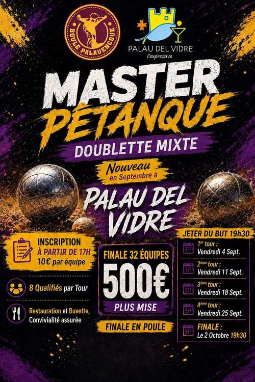 Concours en Doublette Mixte le 25 septembre 2026 - Lieu à définir (66) - 00000