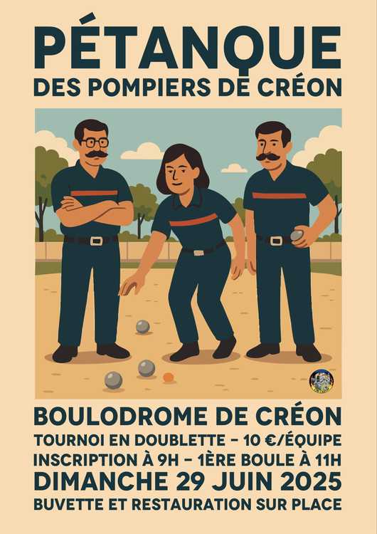Concours en Doublette le 29 juin 2025 - Créon - 33670