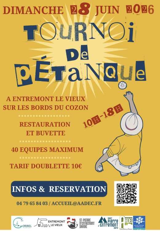 Concours de pétanque Ouvert à tous - Entremont-le-Vieux