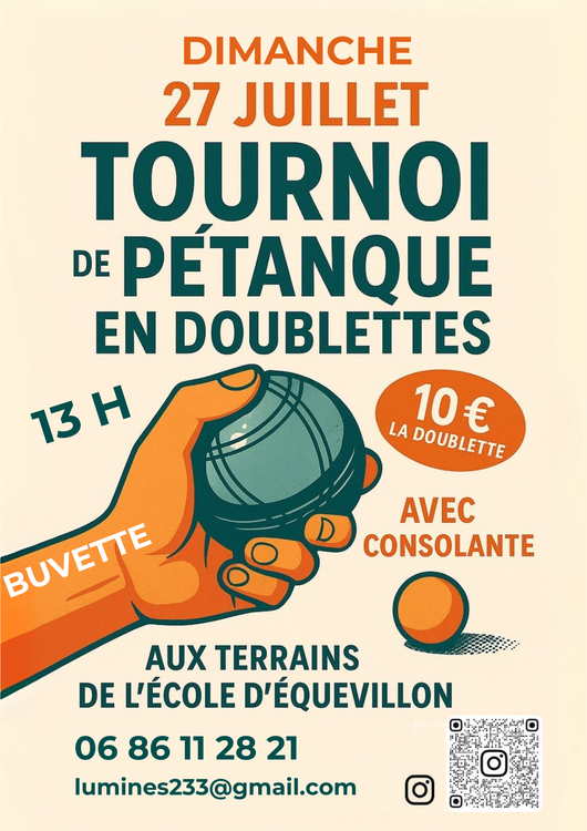 Concours de pétanque Ouvert à tous - Équevillon