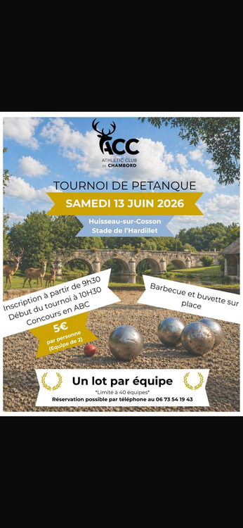 Concours de pétanque Ouvert à tous - Huisseau-sur-Cosson