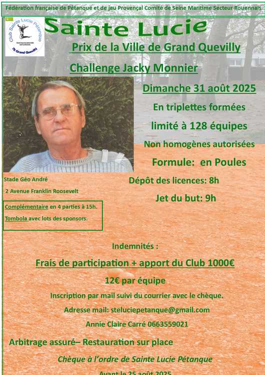 Concours de pétanque Ouvert à tous - Le Grand-Quevilly