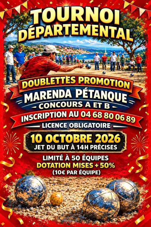 Concours de pétanque Officiel Promotion - Lieu à définir (66)