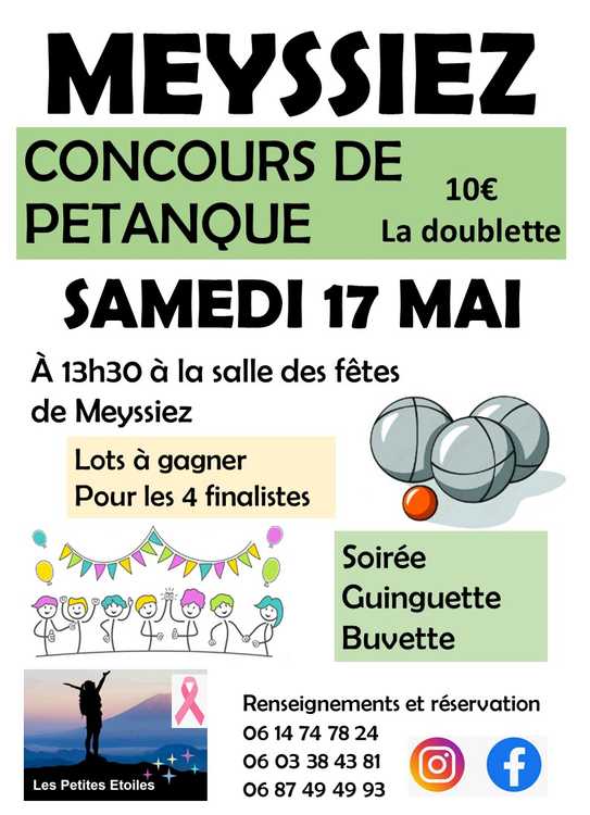 Concours de pétanque Ouvert à tous - Meyssiès