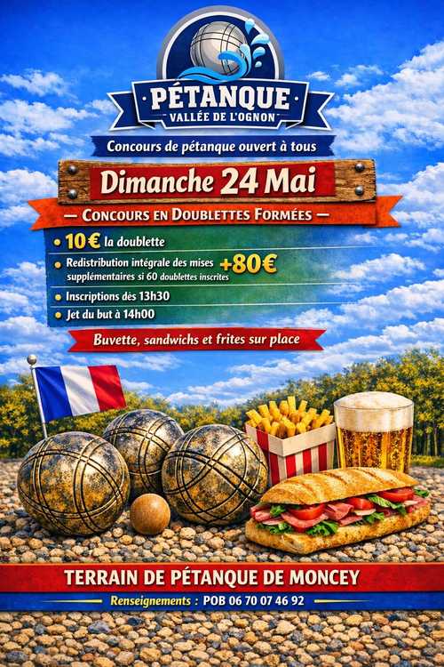 Concours de pétanque Ouvert à tous - Moncey