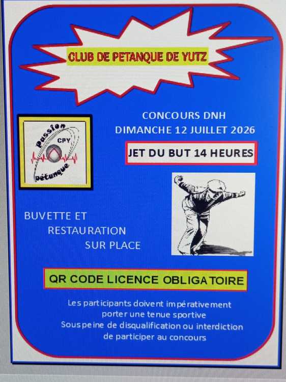 Concours de pétanque Officiel - Lieu à définir (57)