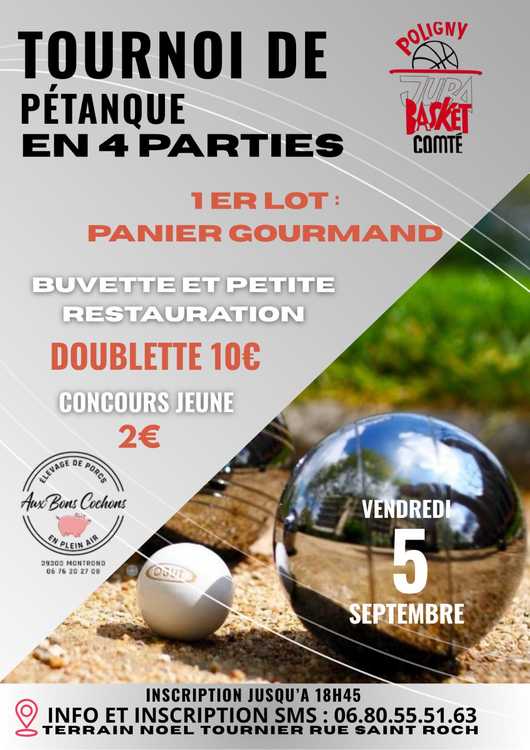 Concours de pétanque Ouvert à tous - Poligny