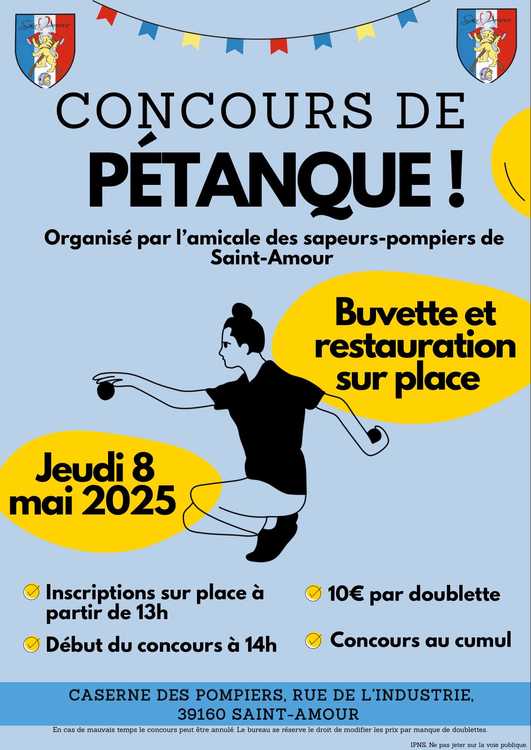 Concours de pétanque Ouvert à tous - Saint-Amour
