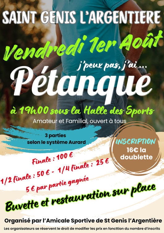 Concours de pétanque Ouvert à tous - Saint-Genis-l'Argentière