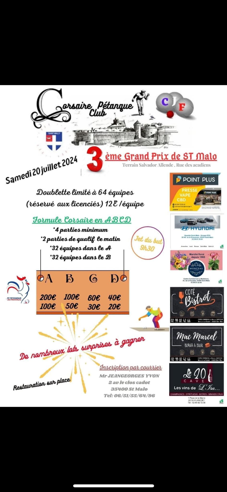 Concours de pétanque Officiel - Saint-Malo