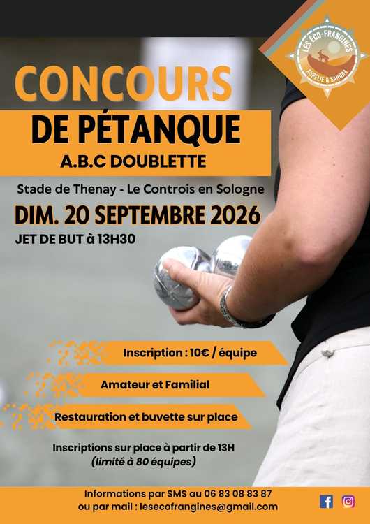 Concours de pétanque Ouvert à tous - Thenay