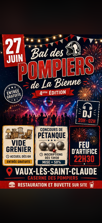 Concours en Doublette le 27 juin 2026 - Vaux-lès-Saint-Claude - 39360