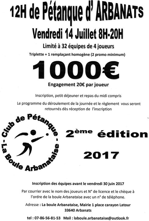 les douzes heures 2eme éditions - Evènement petanque generation