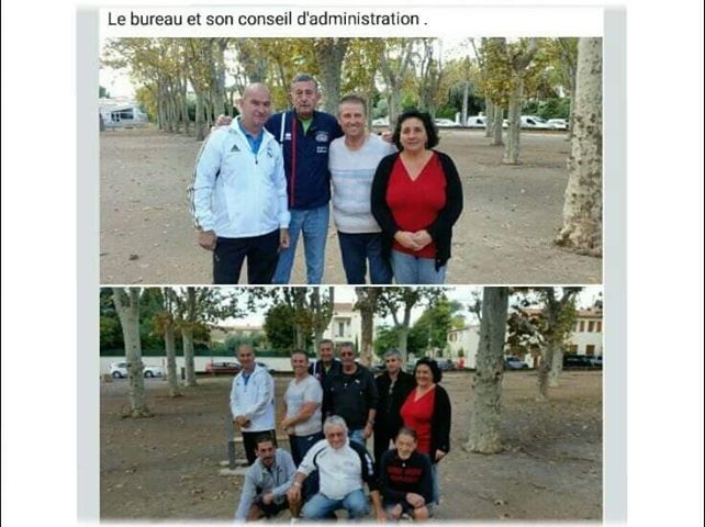Photo du bureau du club de pétanque Les joyeux pétanqueurs marseillanais  - Marseillan