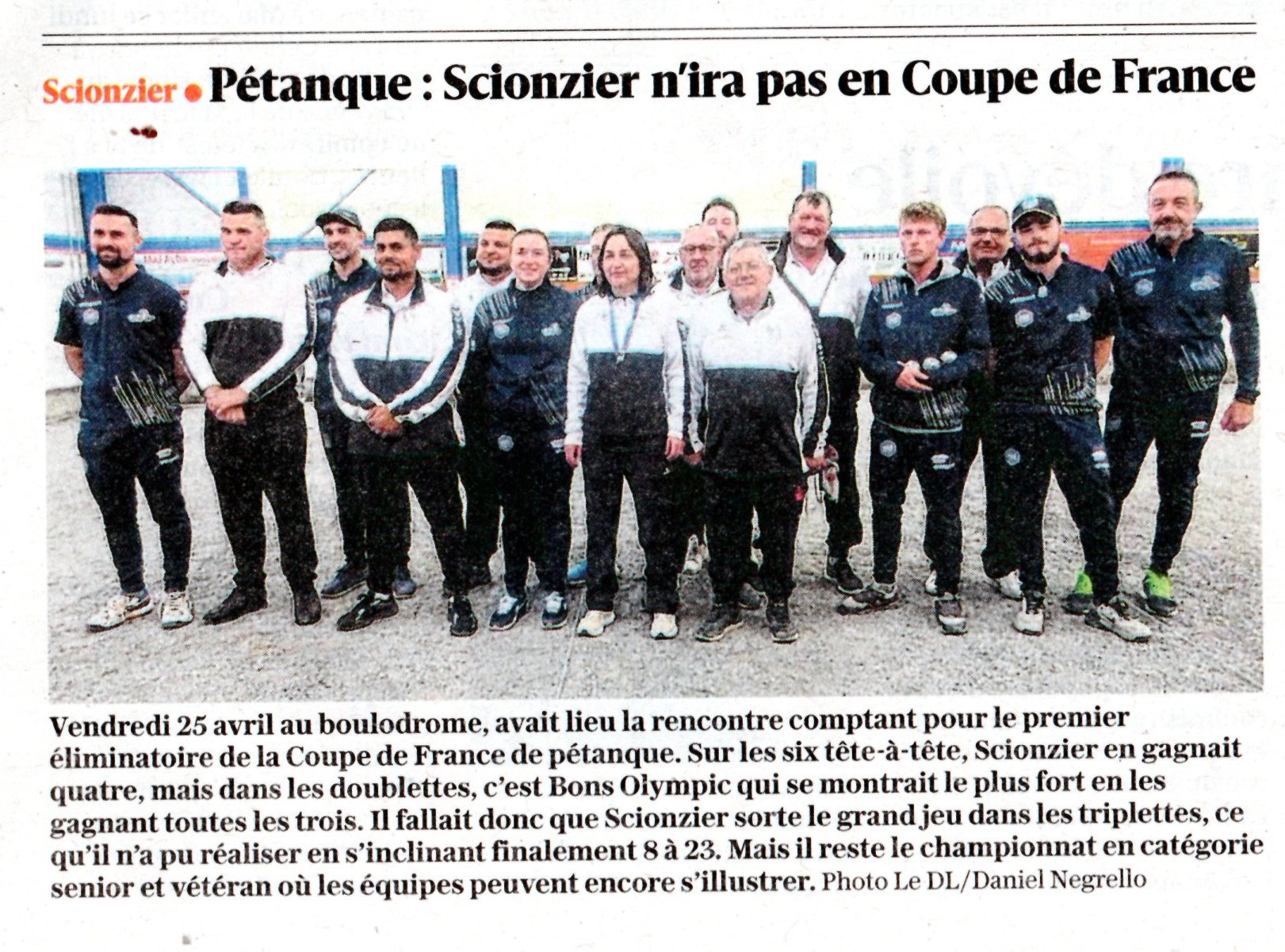 Photo du club de pétanque SCIONZIER PETANQUE - 701