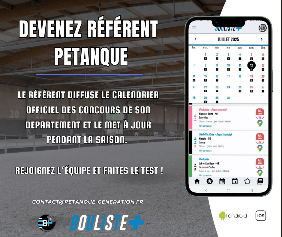 Devenez référent d'un département en rejoignant l'équipe de l'application Bouliste+